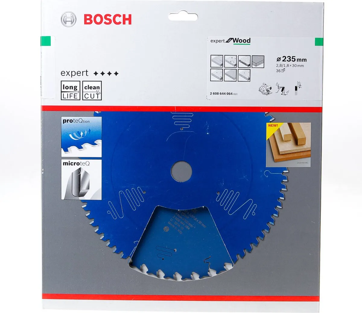 Bosch Expert Cirkelzaagblad 235x30x2.8/1.8x36 - Hout - afbeelding 6 van 6