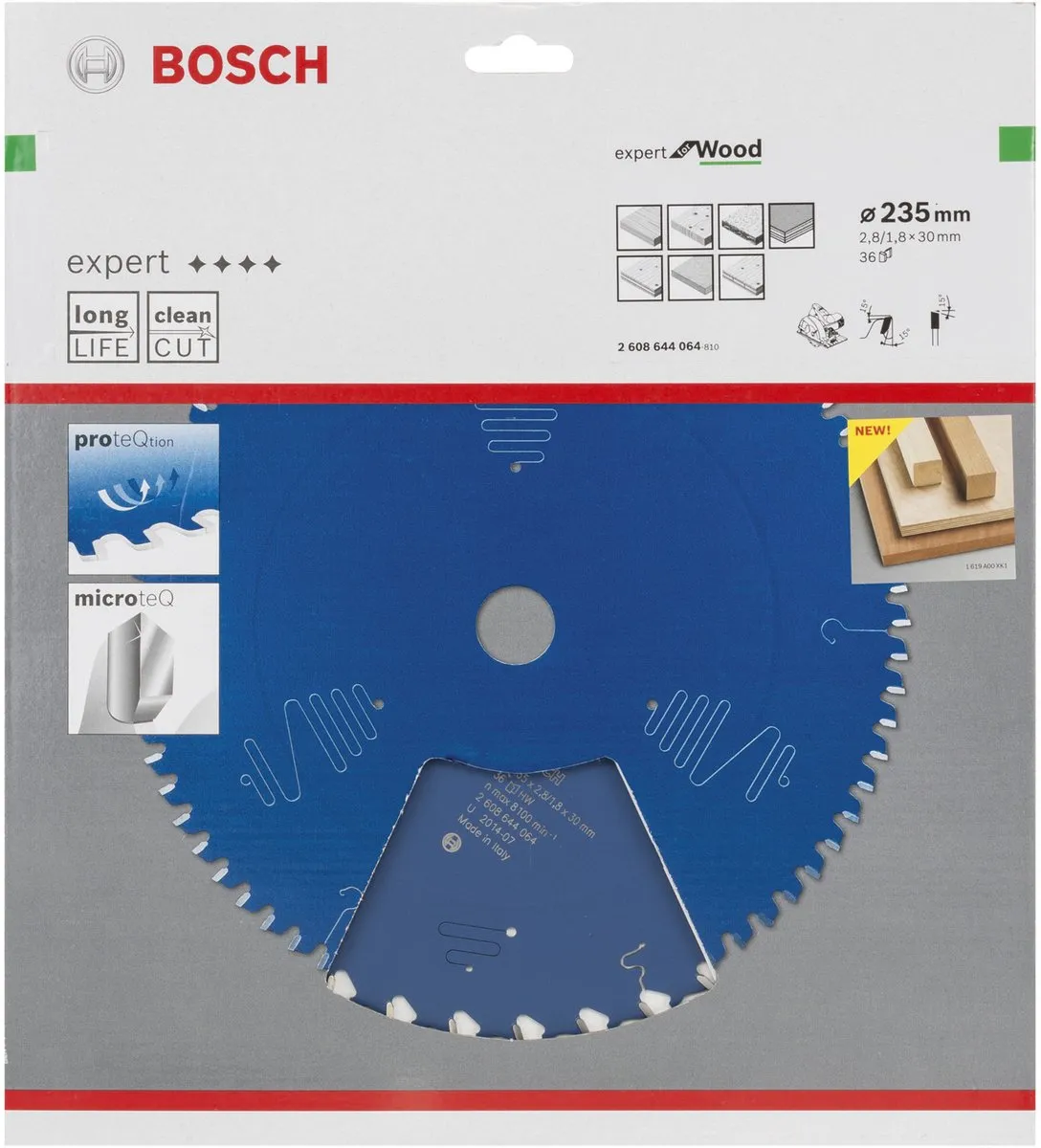 Bosch Expert Cirkelzaagblad 235x30x2.8/1.8x36 - Hout