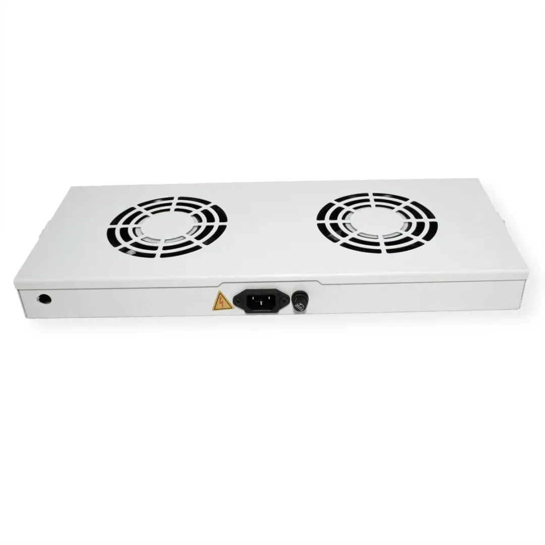 Roline 19-inch Ventilatoreenheid - 2 Ventilatoren - Grijs - afbeelding 4 van 6