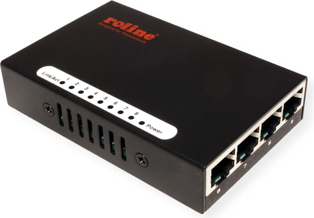 Roline Pocket 8-Ports Fast Ethernet Switch