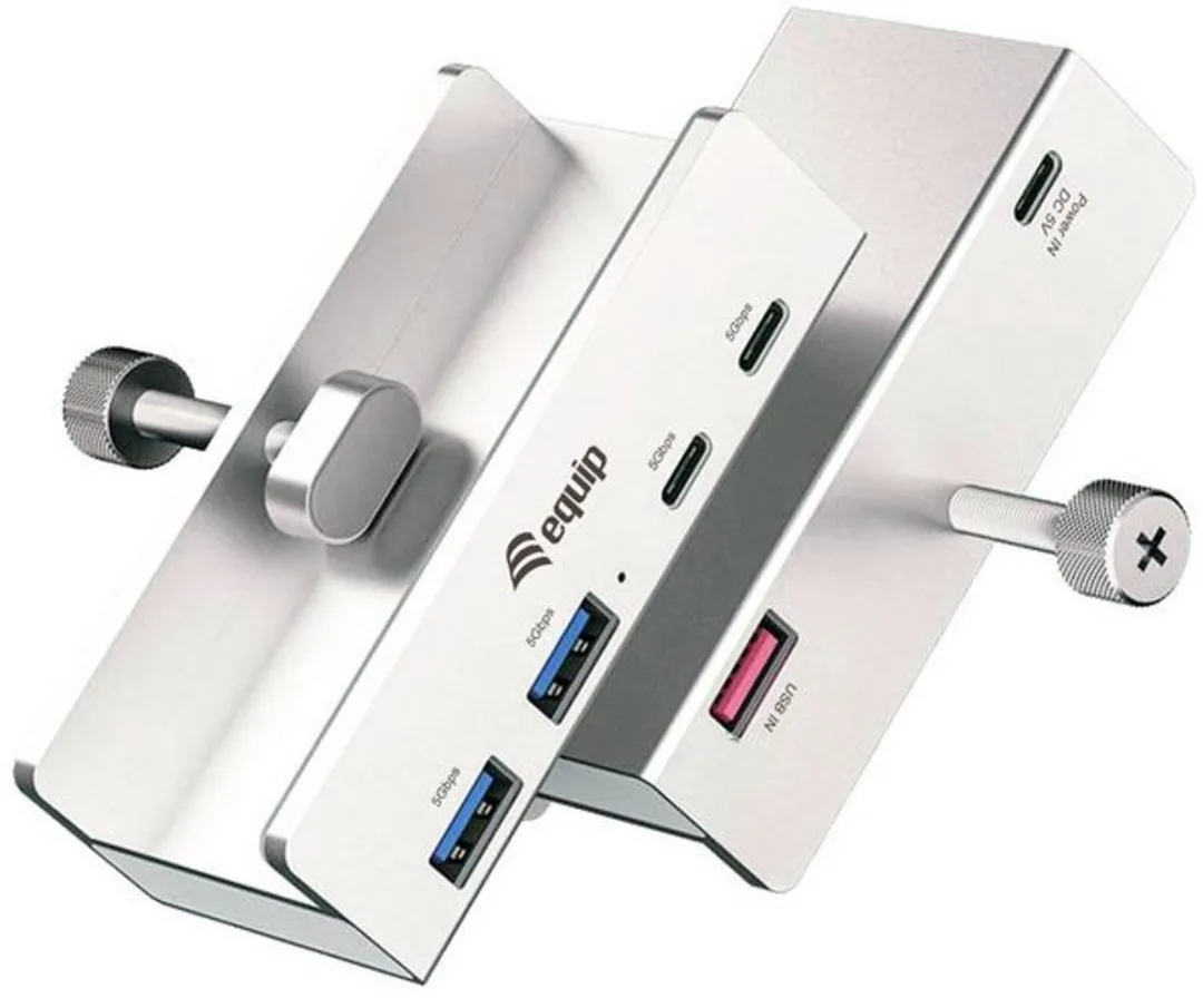 Equip 128967 Interface Hub USB 3.2 - 4 Poorten - Aluminium - afbeelding 2 van 4