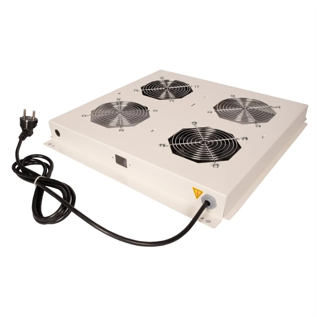 Roline 19-inch Dakventilatorunit - 2 Ventilatoren Grijs - afbeelding 2 van 3