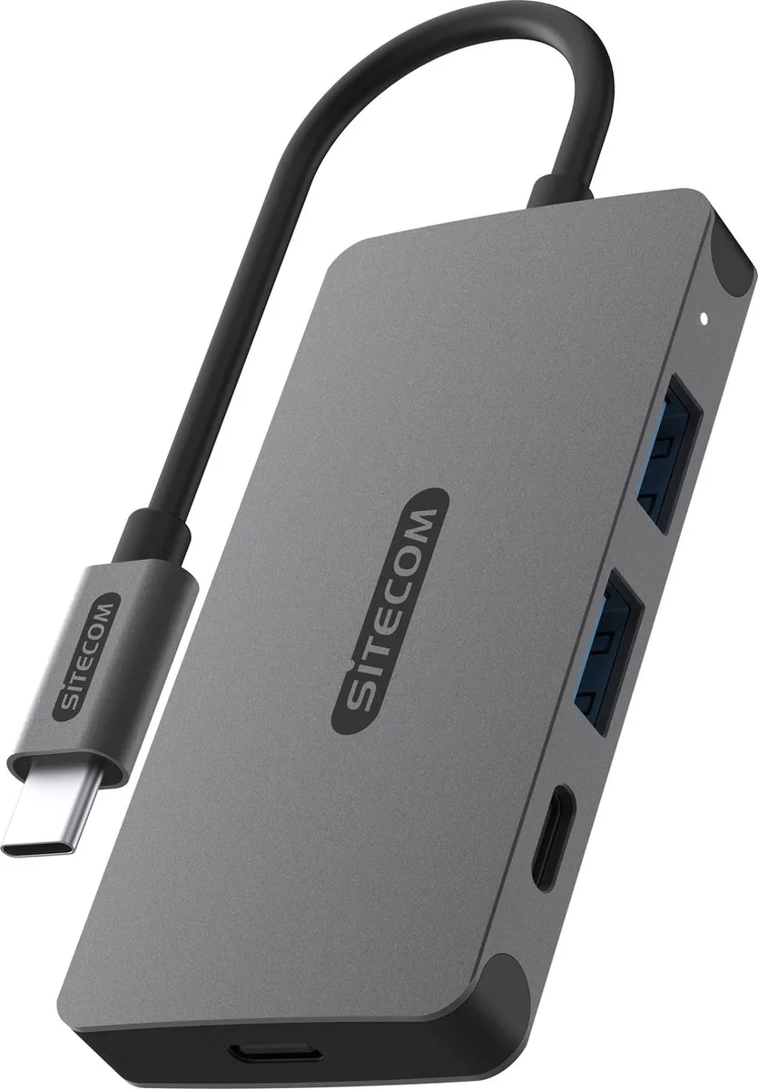 Sitecom CN-5013 USB-C Hub 10Gbps - 2x USB-A + 2x USB-C Spacegray