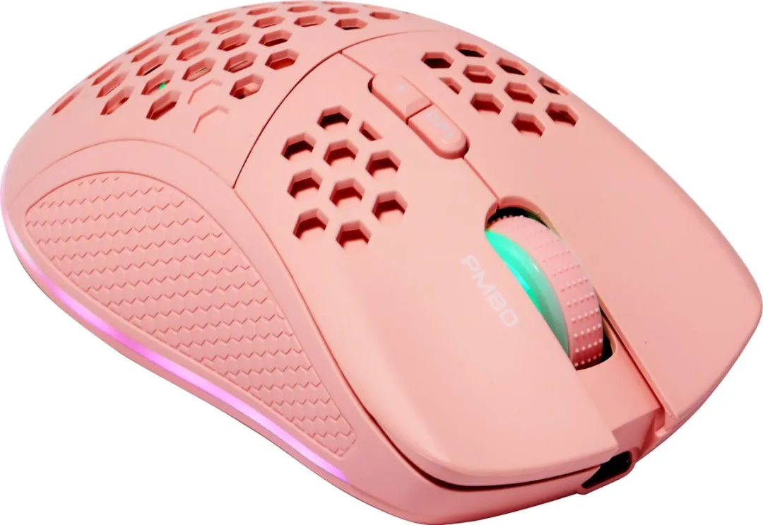 Deltaco PM80 Gaming Muis - 6400 DPI - Roze