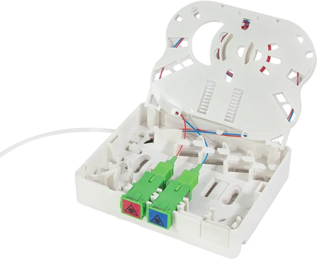Logilink FTTH FB2SC30 Aansluitdoos - 2x SC/APC - 30m Kabel - Wit