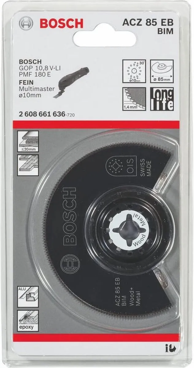 Bosch ACZ 85 EB Segmentzaagblad - 85mm - Hout/Metalen