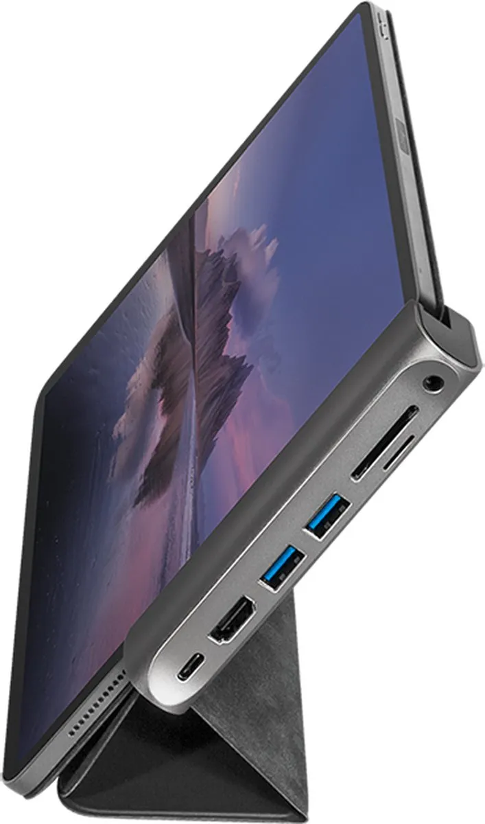 Logilink UA0385 USB-C Laptopdock - Zwart/Zilver