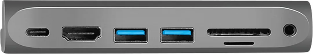 Logilink UA0385 USB-C Laptopdock - Zwart/Zilver