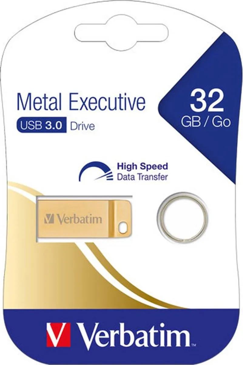 Verbatim Metal Executive USB-stick 32GB - Goud