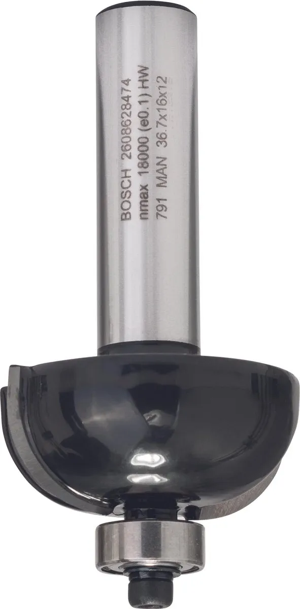 Bosch Halfrondprofielfrees 12mm R1