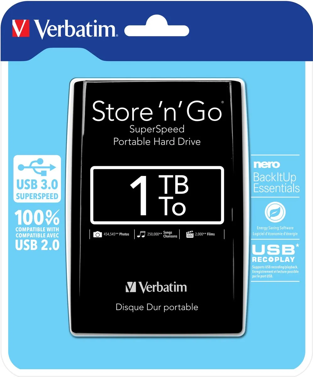 Verbatim Store 'n' Go Ultra Slim Vx500 1TB