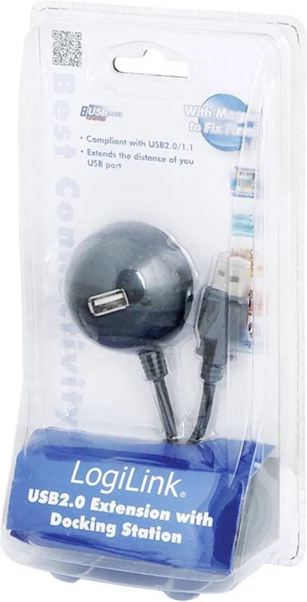 Logilink CU0013B USB-kabel USB 2.0 - 1.50m - Zwart