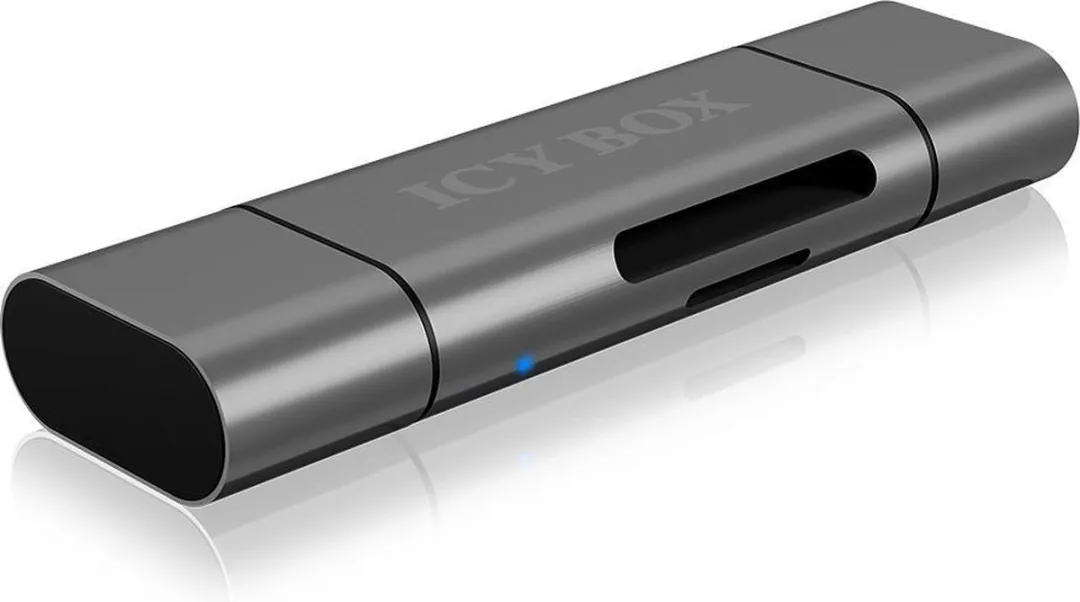 Icy Box IB-CR200-C Externe Geheugenkaartlezer USB-C/Antraciet