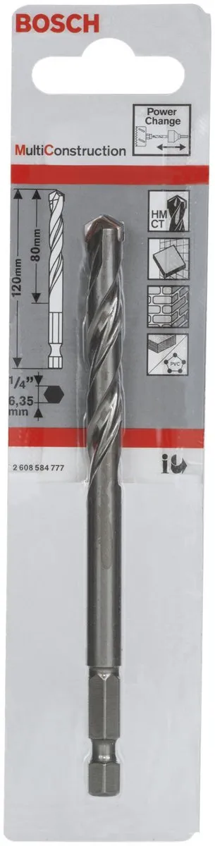 Bosch Centreerboor Hardmetaal 120mm - Metaal