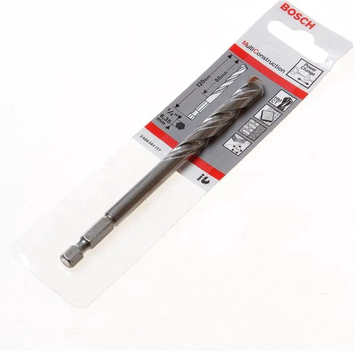 Bosch Centreerboor Hardmetaal 120mm - Metaal