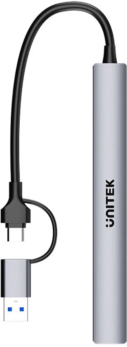 Unitek H1209AGY01 USB-C Hub 7 Poorten - 5000 Mbit/s - Grijs
