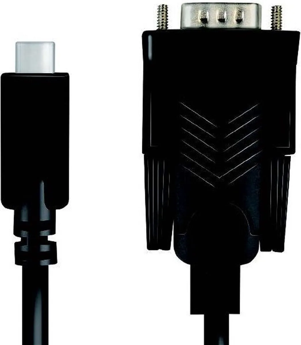 Logilink AU0051A USB-C naar Serieel Adapter 1.2m - Zwart