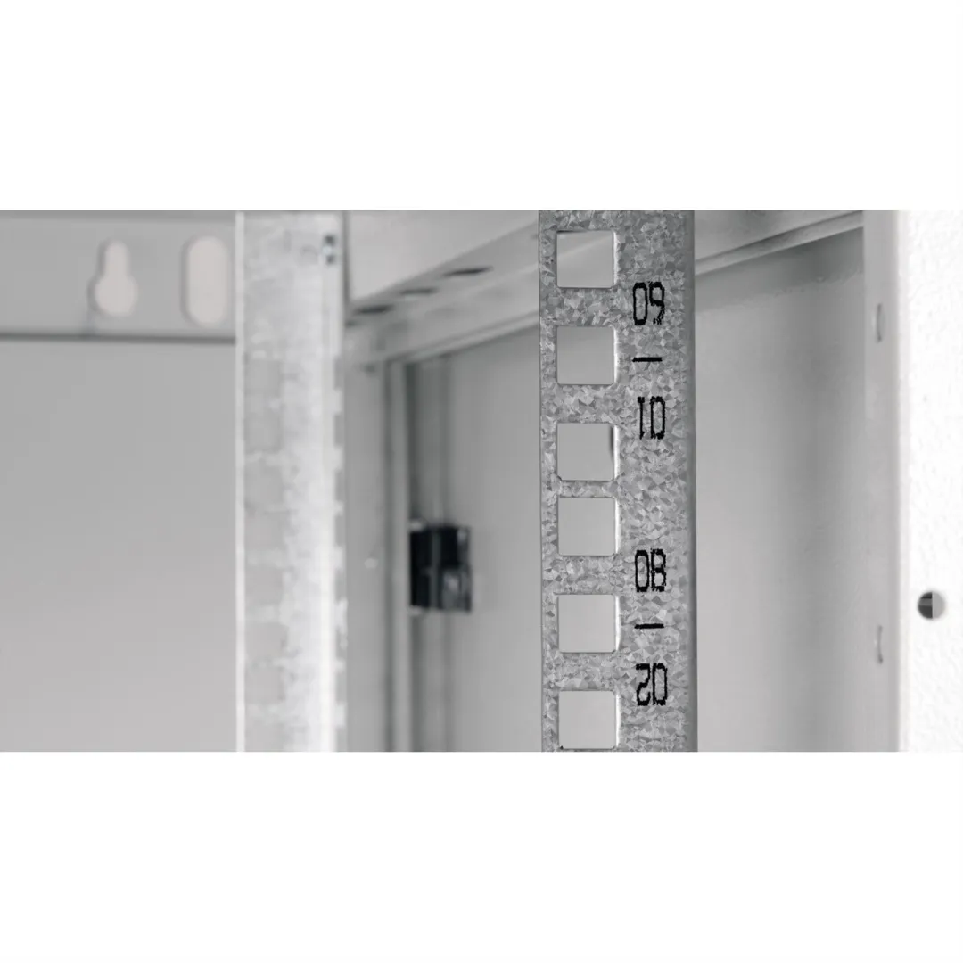 Roline 19-inch Wandbehuizing Basic Plus 9U 600x600mm - Grijs - afbeelding 5 van 6