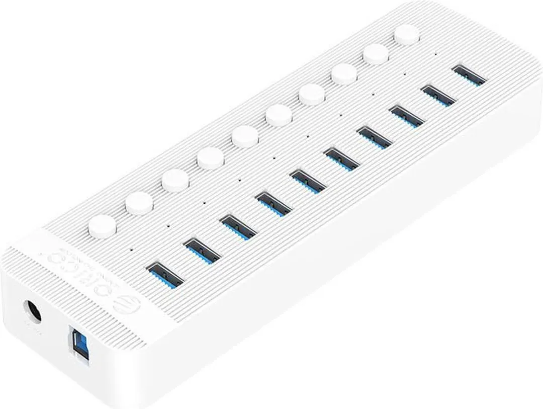 ORICO USB 3.0 Hub 10 Poorten - 48W - Wit