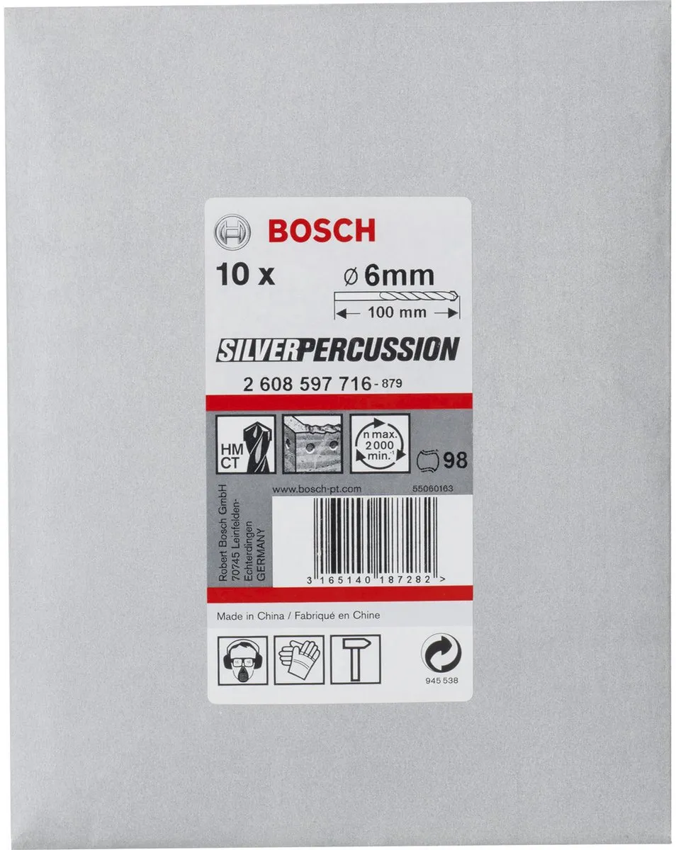 Bosch Betonboor 6mm - 10 Stuks - Hout - MPN 2608597716