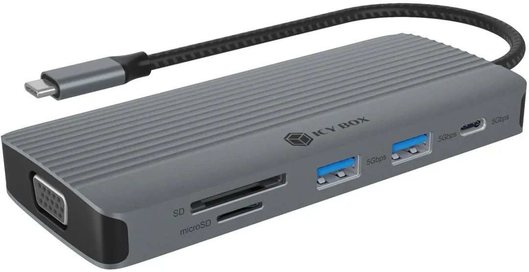 Icy Box IB-DK4040a-CPD USB 3.2 Type-C Geheugenkastje