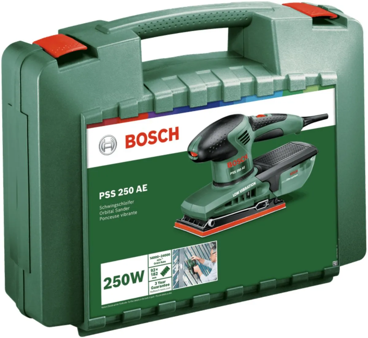 Bosch PSS 250 AE Vlakschuurmachine 250W - 3 Schuurvellen