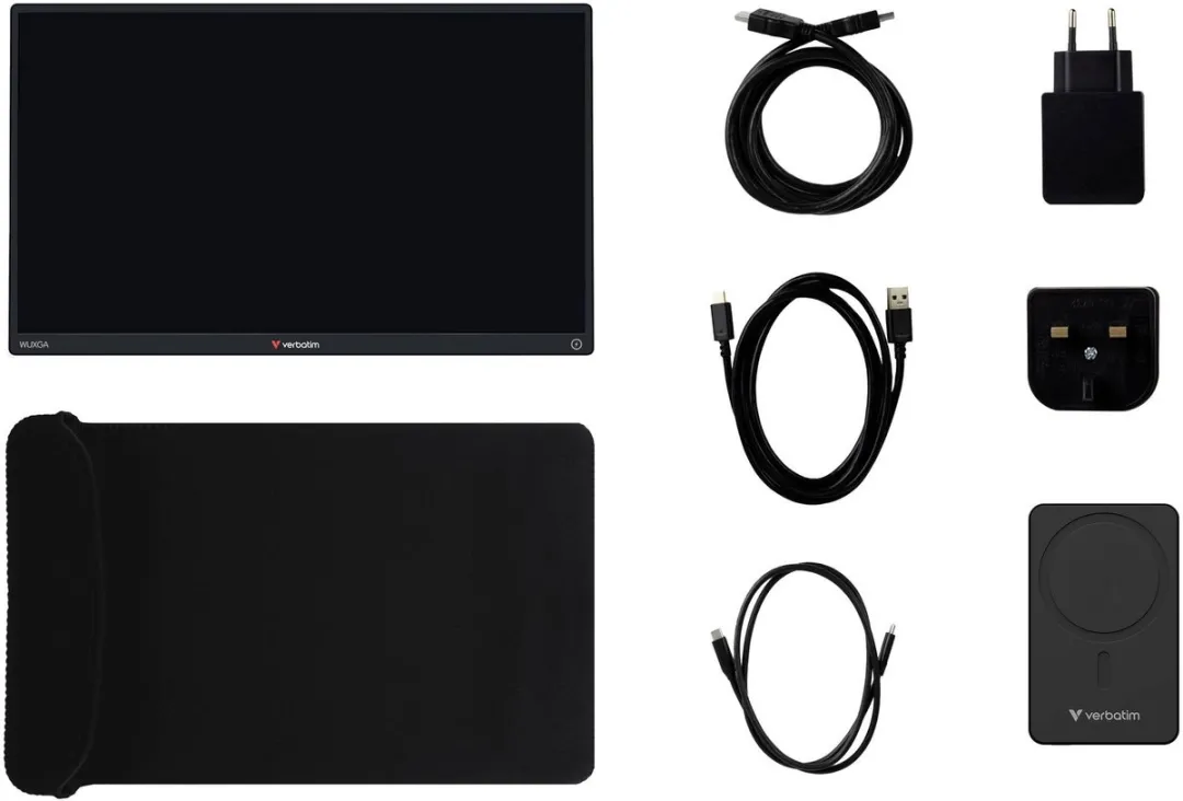 Verbatim 32087 13" WUXGA Touchscreen Monitor - Zwart