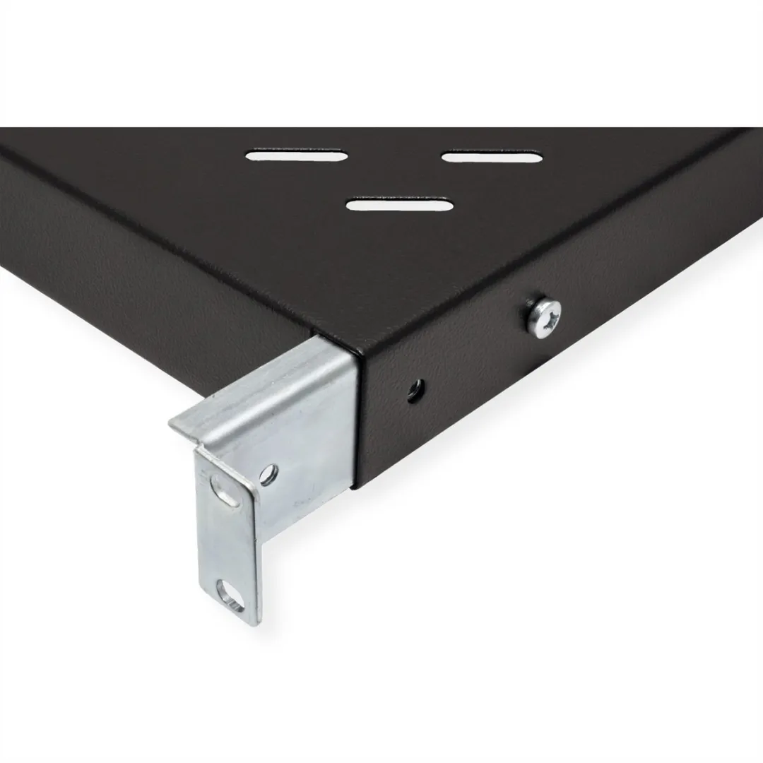 Roline 19-inch Plank 1U 500mm - 50kg - Zwart - afbeelding 5 van 6