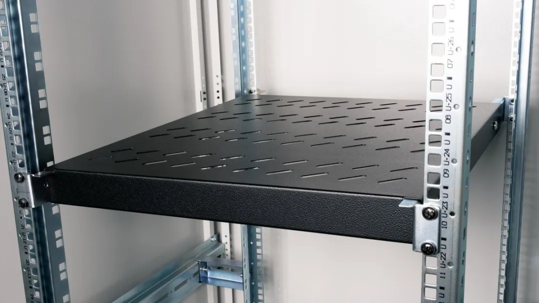 Roline 19-inch Plank 1U 500mm - 50kg - Zwart - afbeelding 2 van 6