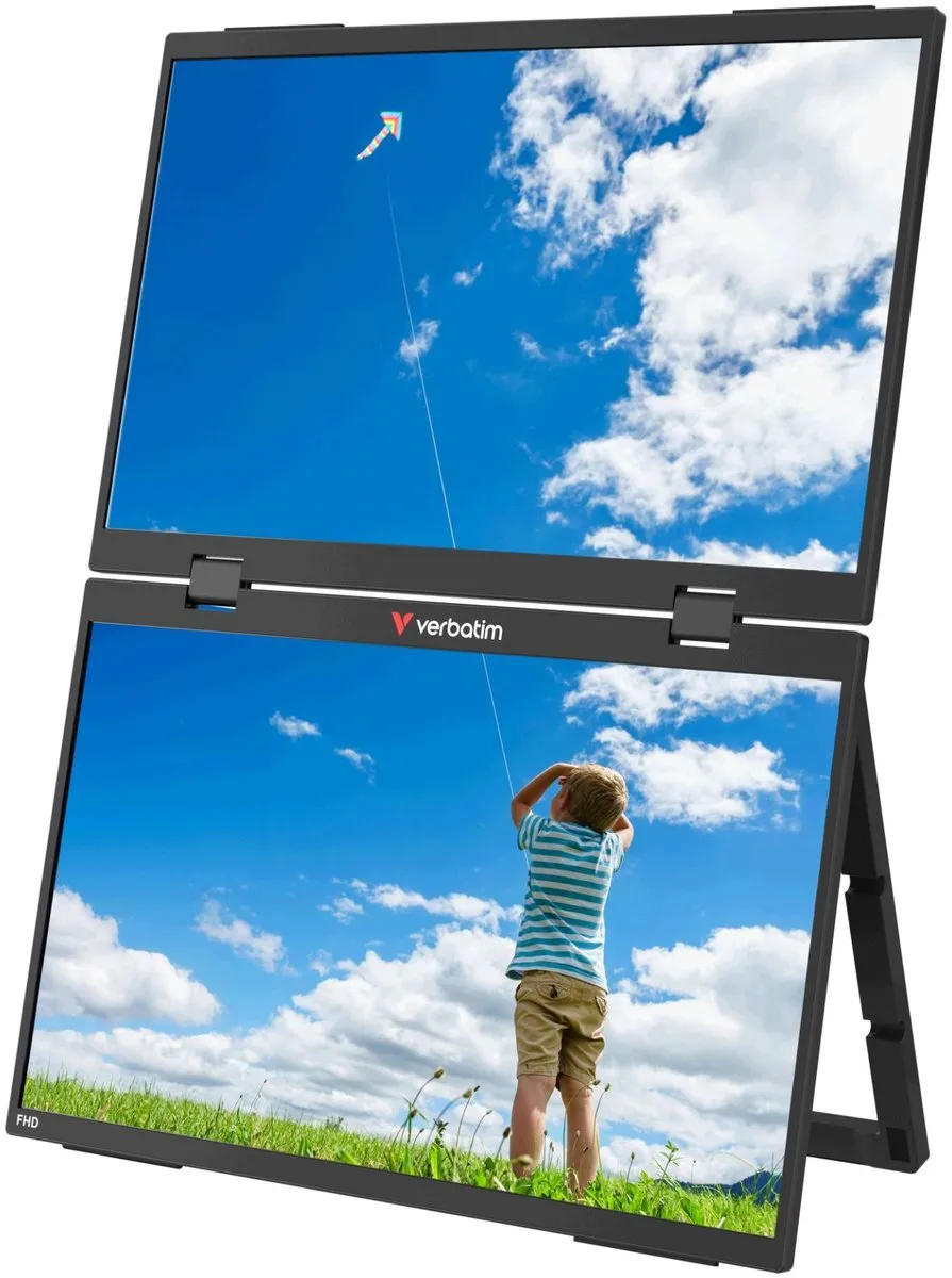 Verbatim 32403 Portable Dual Display 15" FHD - Zwart