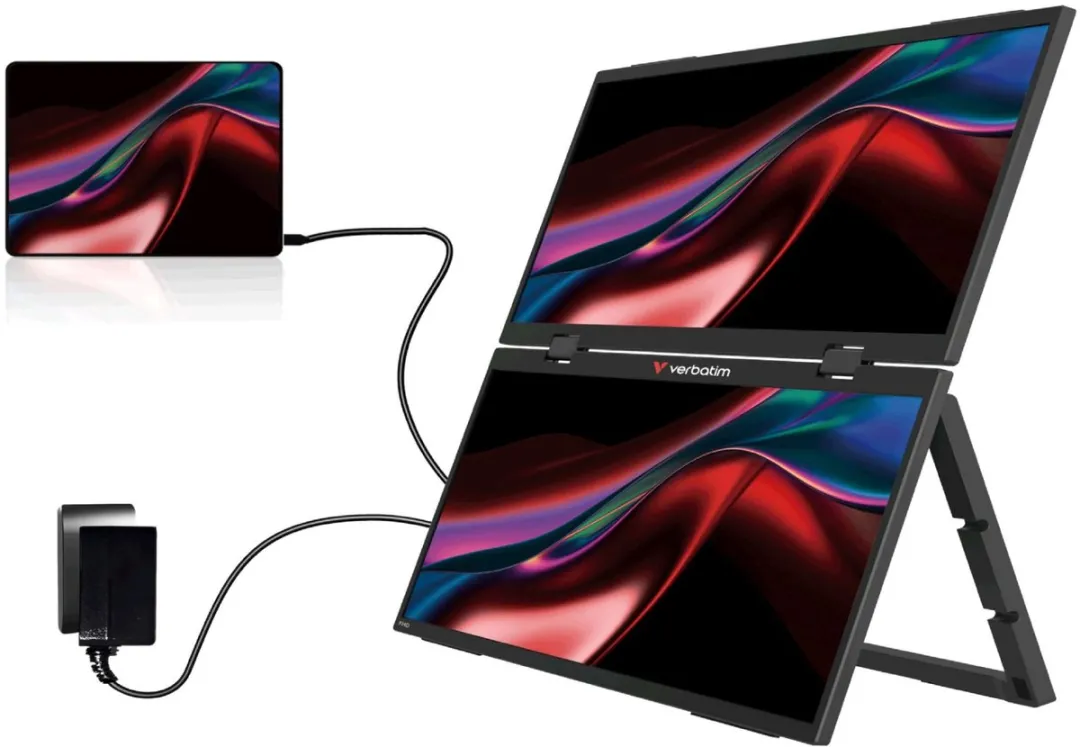 Verbatim 32403 Portable Dual Display 15" FHD - Zwart