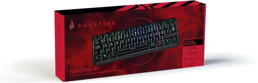 Verbatim KingPin X1 48702 RGB Gaming Toetsenbord - Zwart
