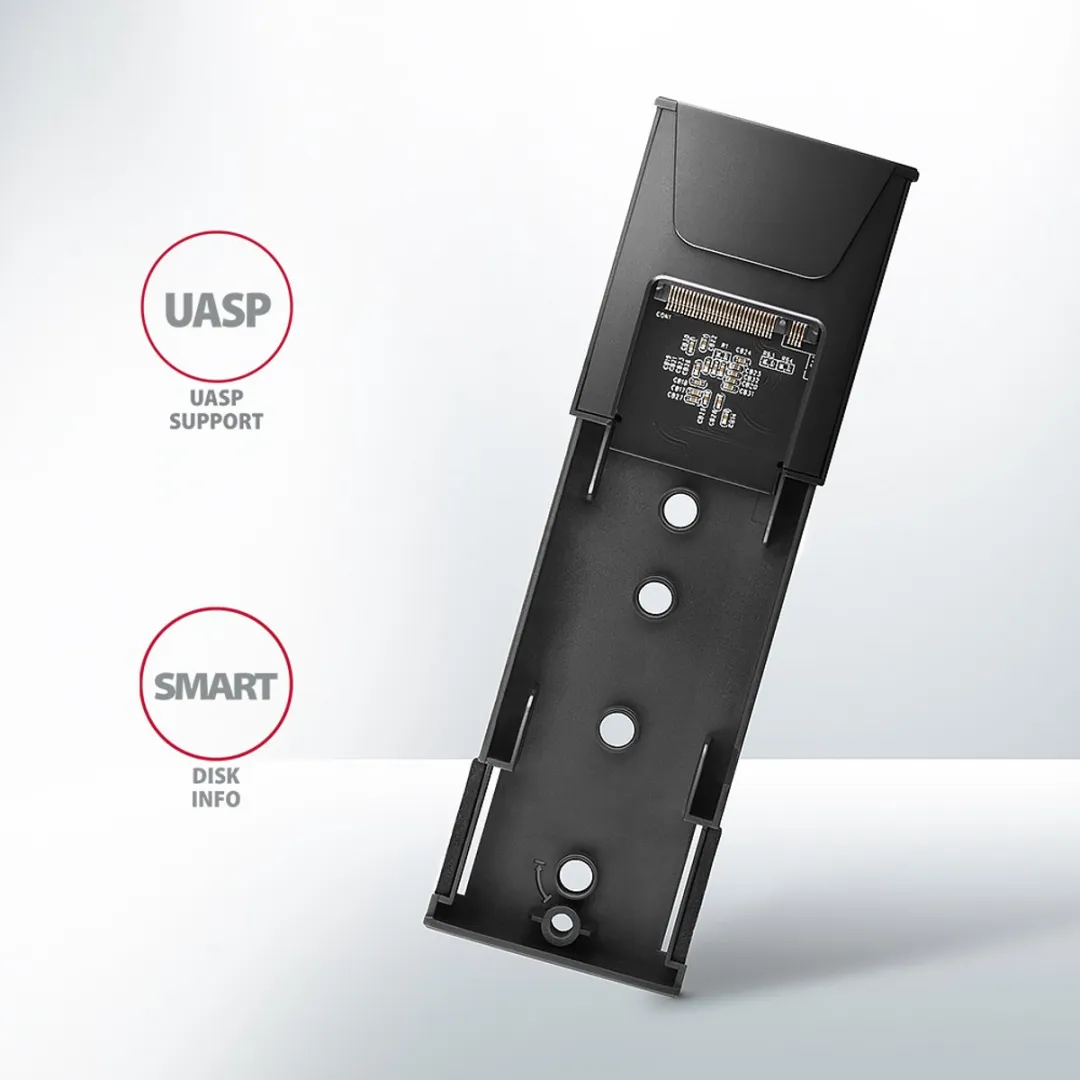 Axagon EEM2-GTS2 USB-C 10Gbps M.2 SSD Behuizing - Zwart - afbeelding 6 van 6