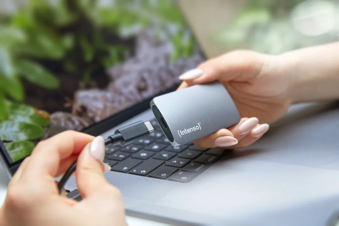 Intenso TX800 2TB Externe SSD - Aluminium - Antraciet