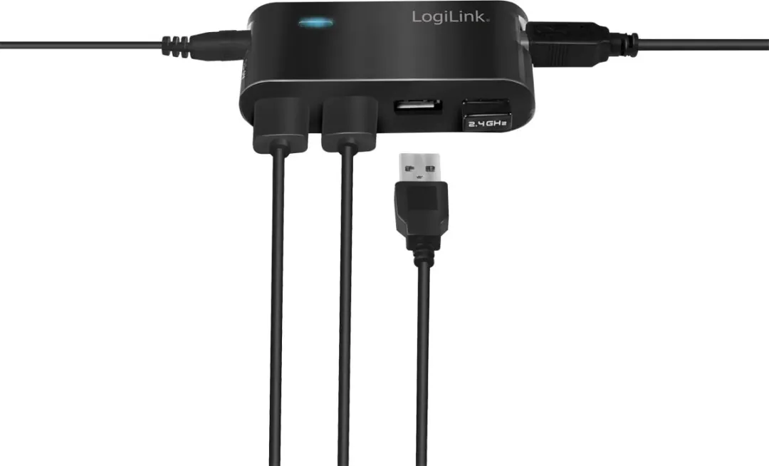 Logilink UA0085 USB Hub - 4x USB 2.0 - Zwart