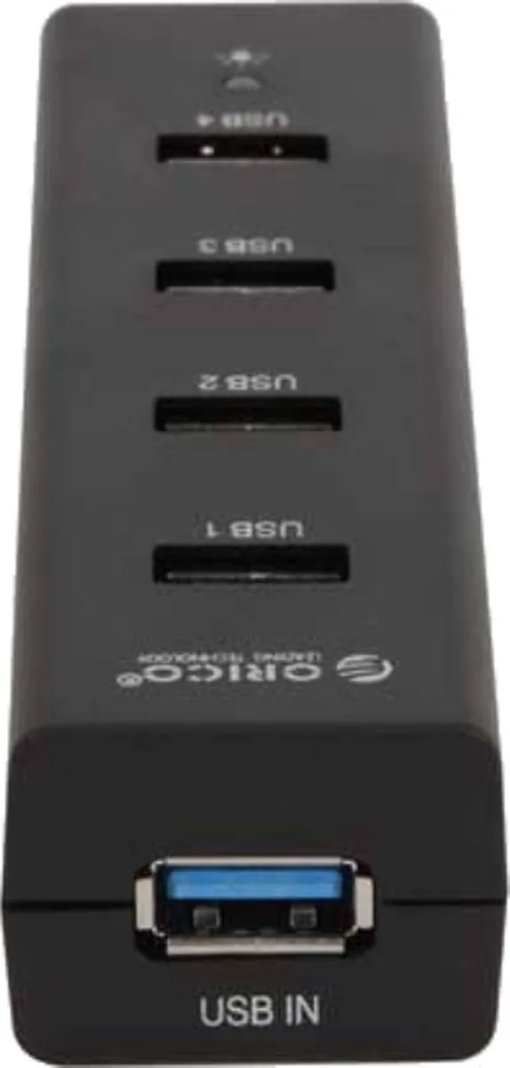 ORICO Matzwarte USB3.0 Hub ORI-H4013-U3-BK - 4 Poorten - 5Gbps