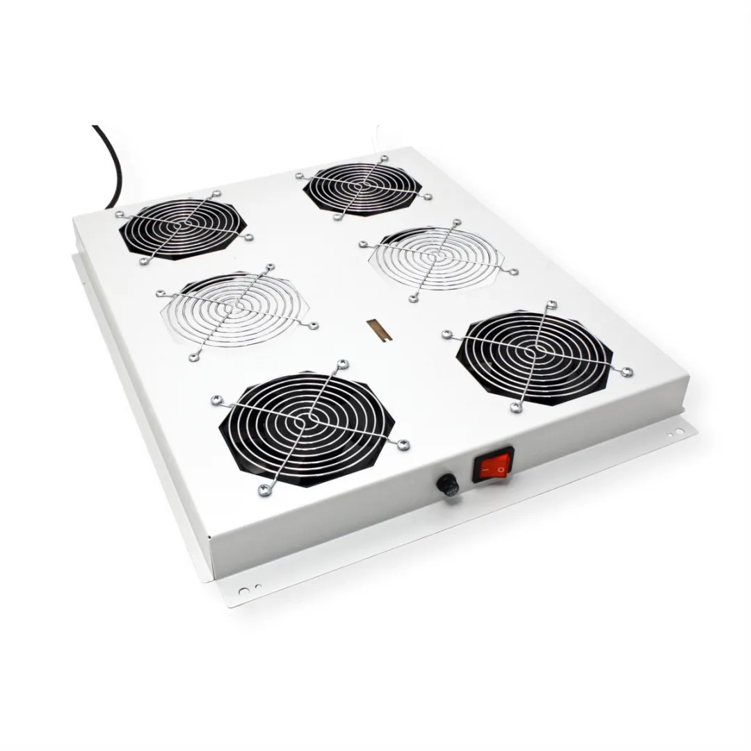 Roline 19-inch Dakventilatorunit 4 Ventilatoren - Grijs - afbeelding 4 van 6