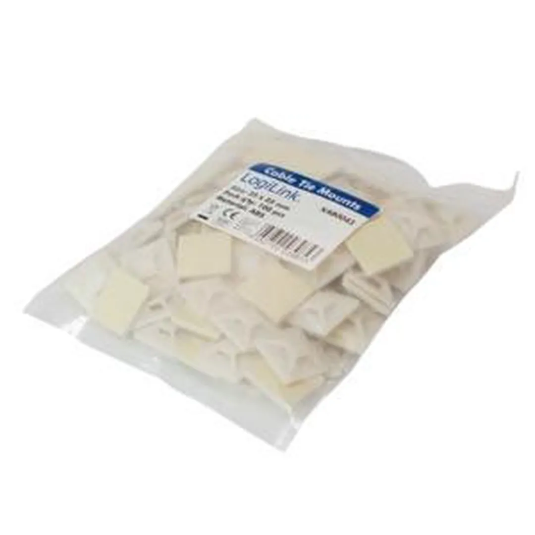 Logilink KAB0043 Kabelbinders - 100 Stuks - Ivoor