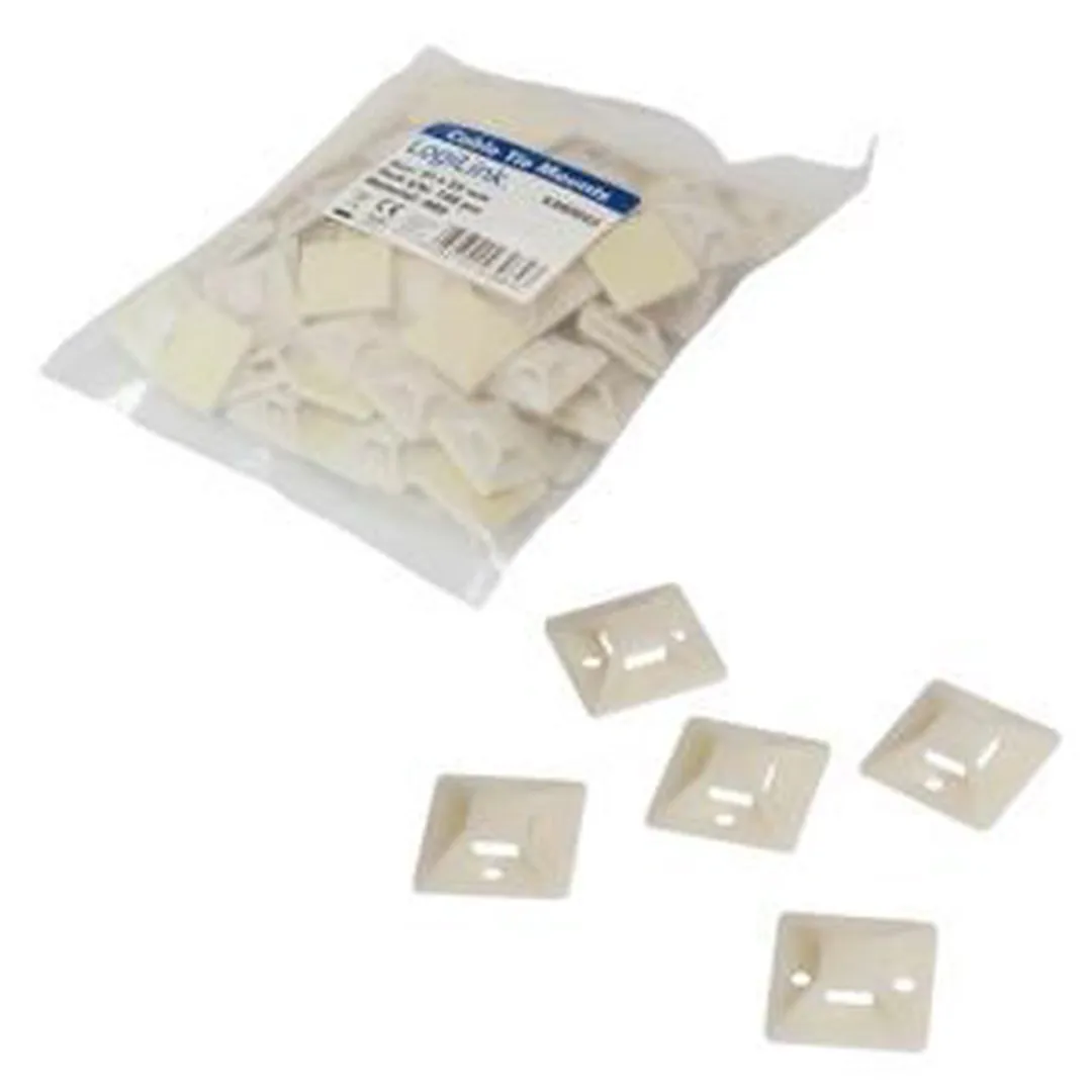 Logilink KAB0043 Kabelbinders - 100 Stuks - Ivoor