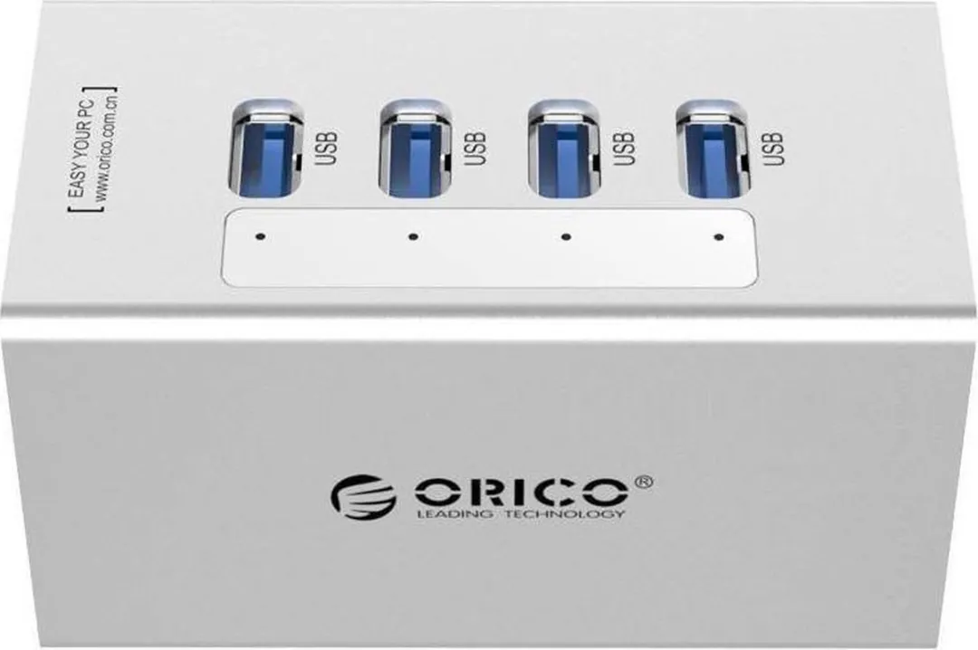 ORICO ORI-A3H4-SV USB 3.0 Hub 4 Poorten - Zilver