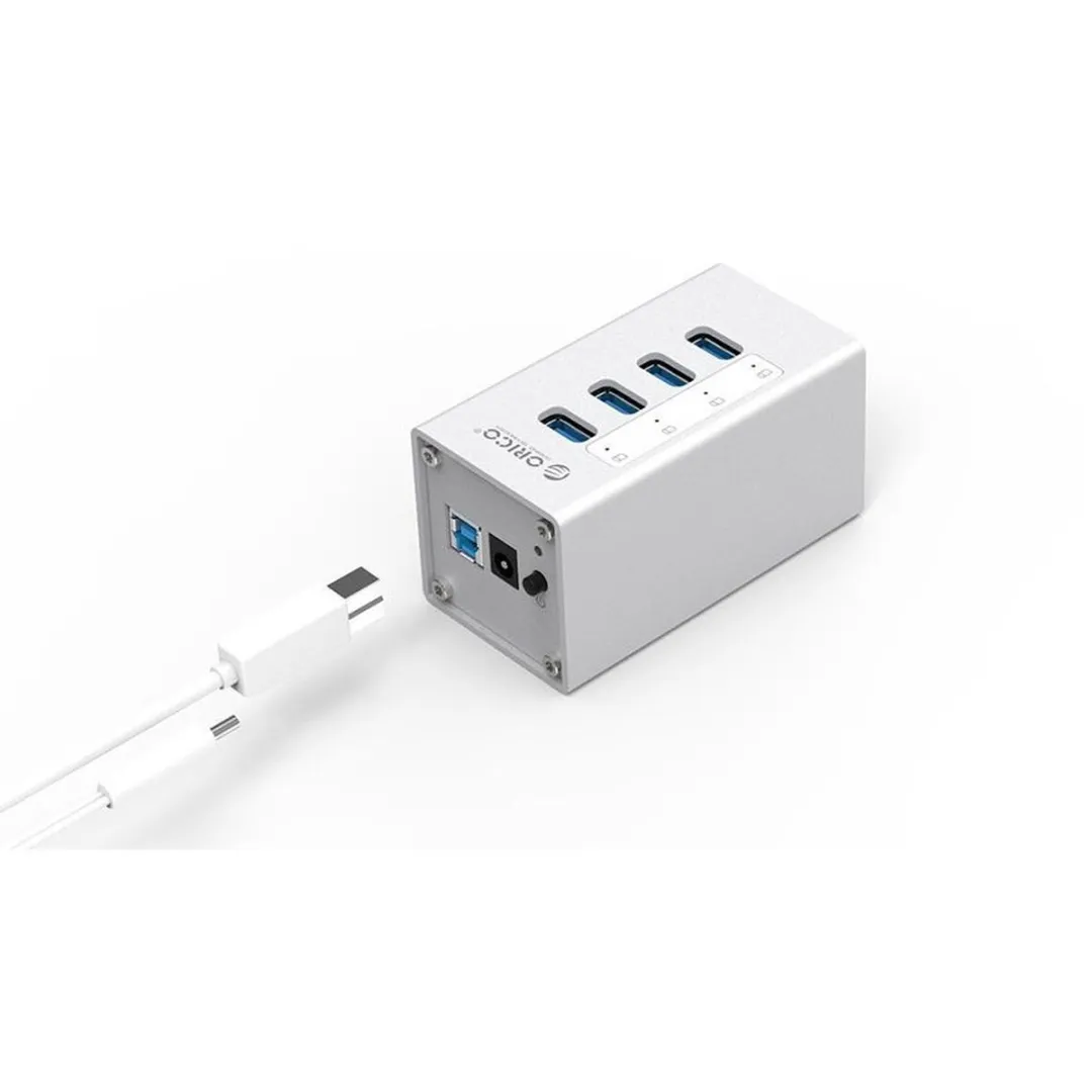 ORICO ORI-A3H4-SV USB 3.0 Hub 4 Poorten - Zilver