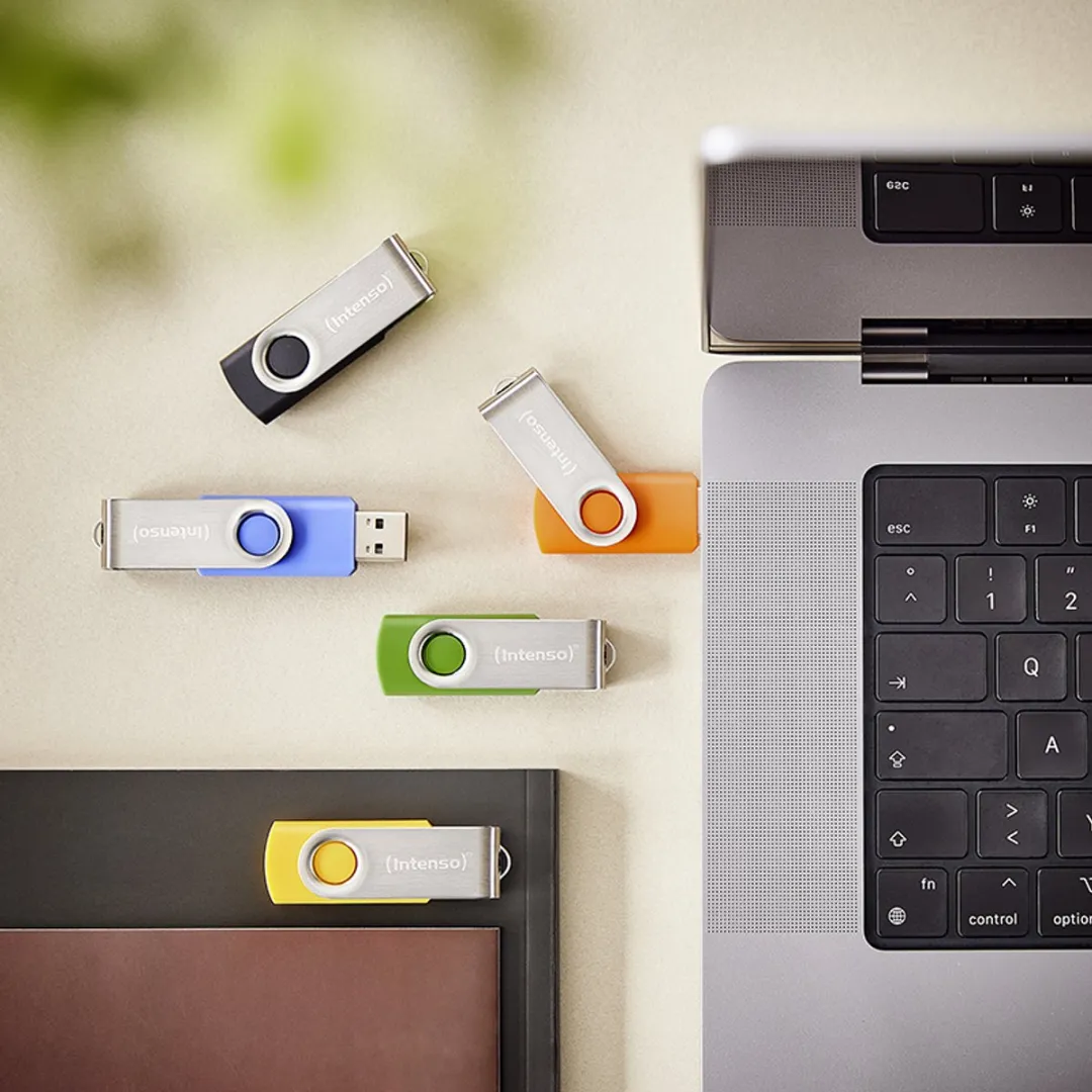 Intenso Office Line 32GB USB-stick - Geel/Blauw/ Groen/Zwart/ Oranje