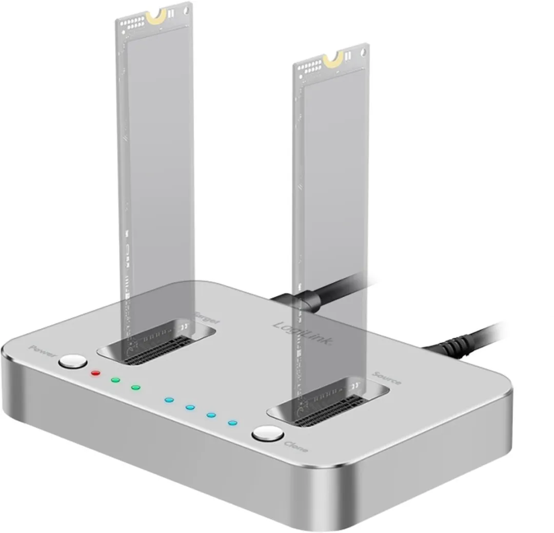 Logilink QP0033 USB3.2 Dockingstation - Zilver