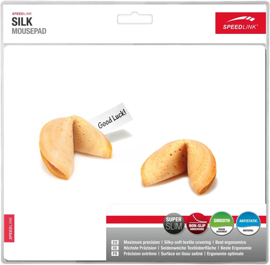 Speedlink SILK Mousepad Fortune Cookies - Zwart