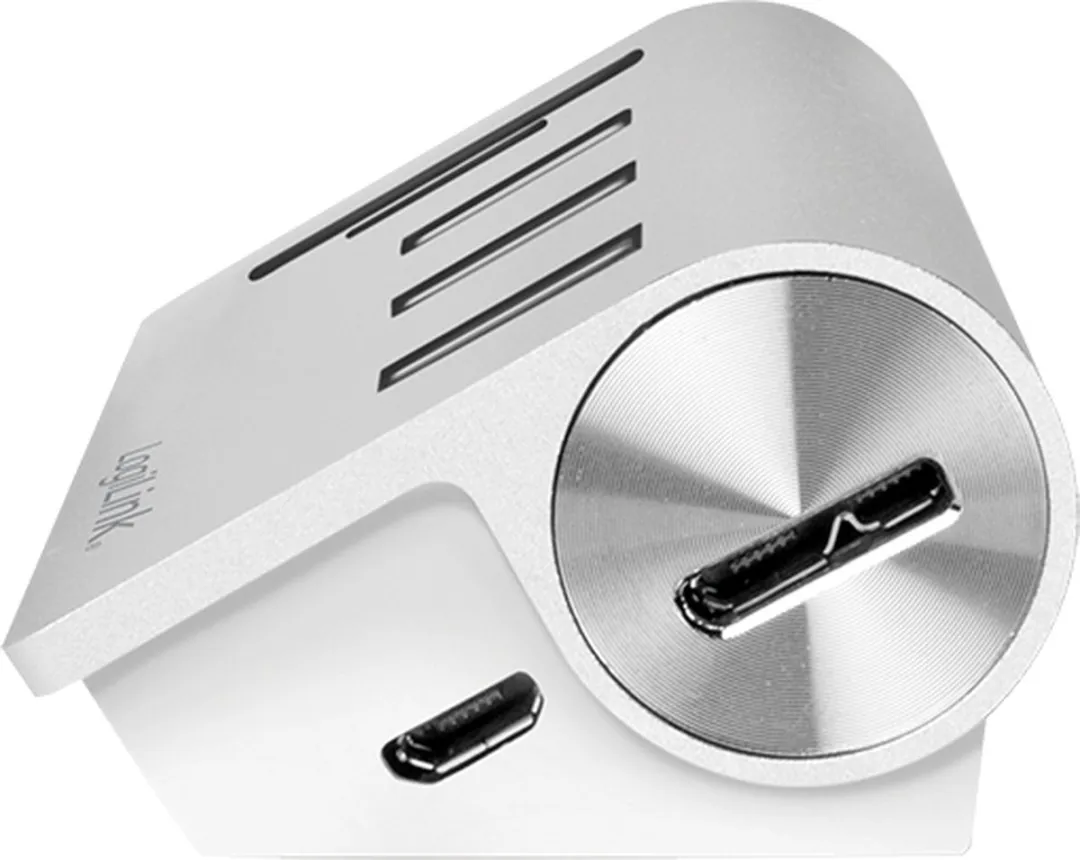 Logilink CR0045 USB 3.0 Hub 5 Poorten - SD-kaartlezer Zilver - afbeelding 6 van 6