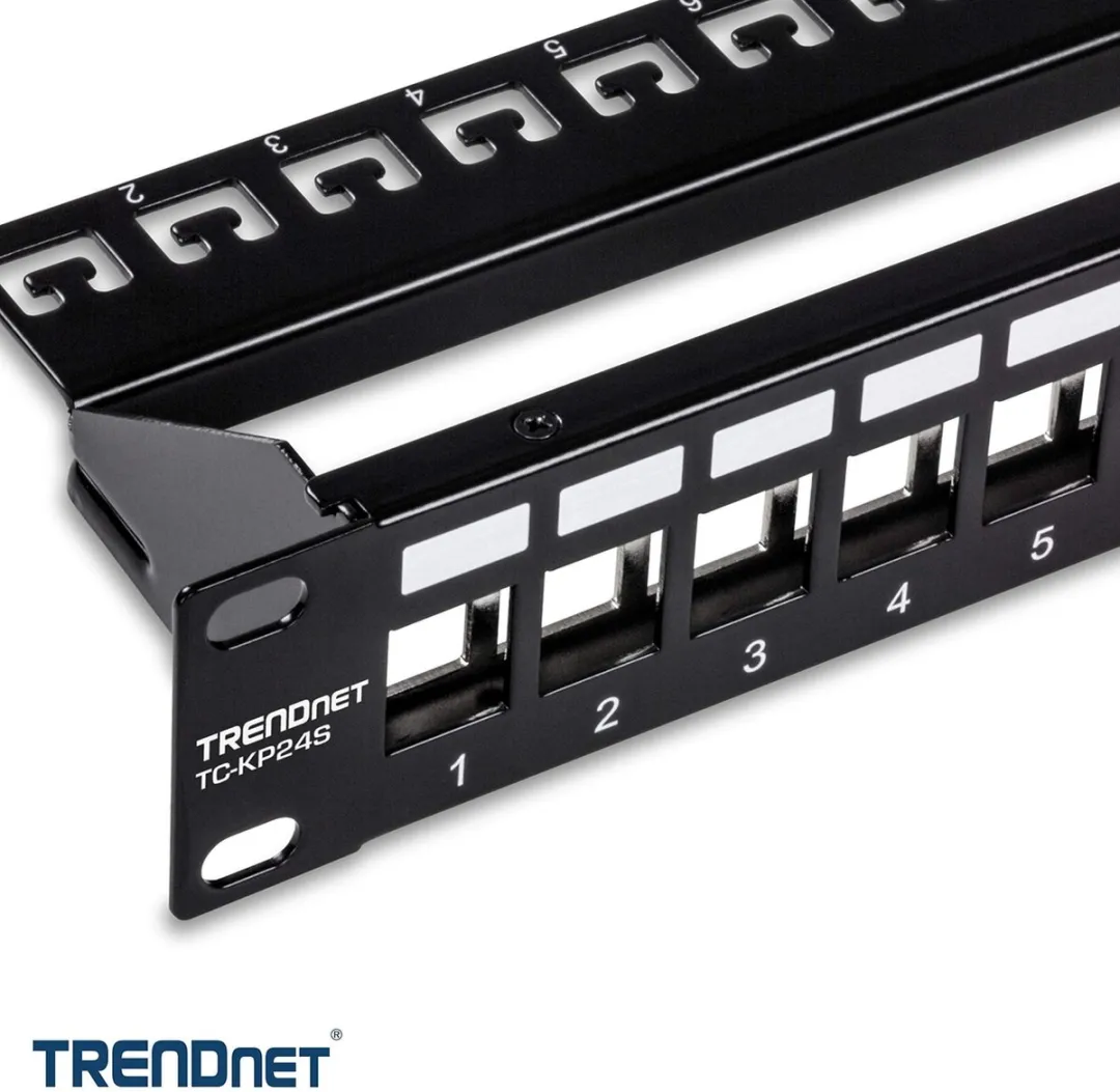Trendnet TC-KP24S Patchpaneel 24-poorts - Zwart - afbeelding 2 van 6