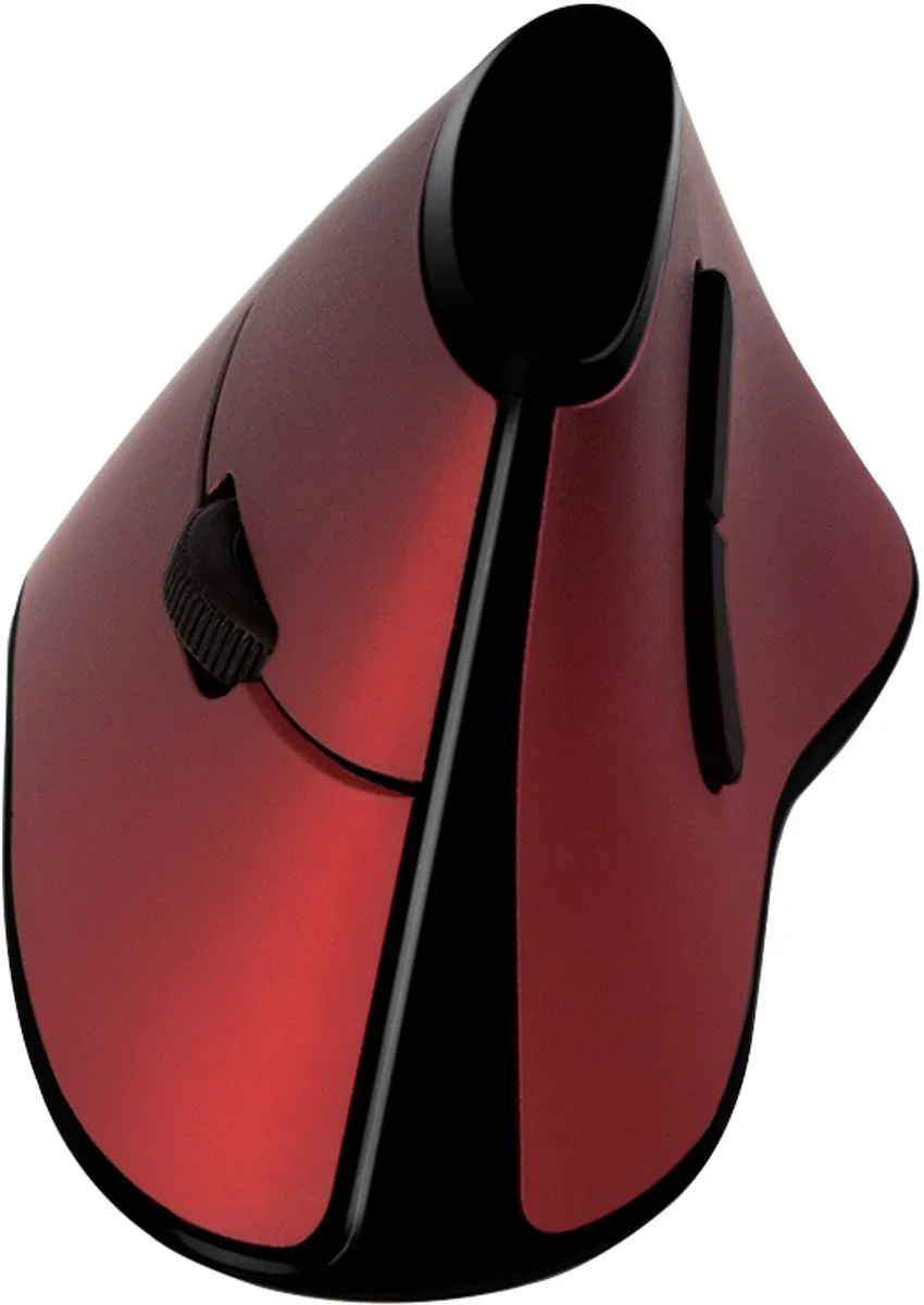 Logilink ID0159 Radiografische Ergonomische Muis - 5 Knoppen 1200 dpi - Zwart/Rood