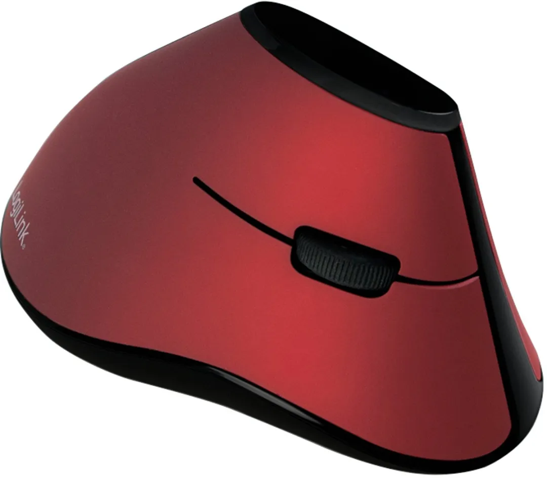 Logilink ID0159 Radiografische Ergonomische Muis - 5 Knoppen 1200 dpi - Zwart/Rood