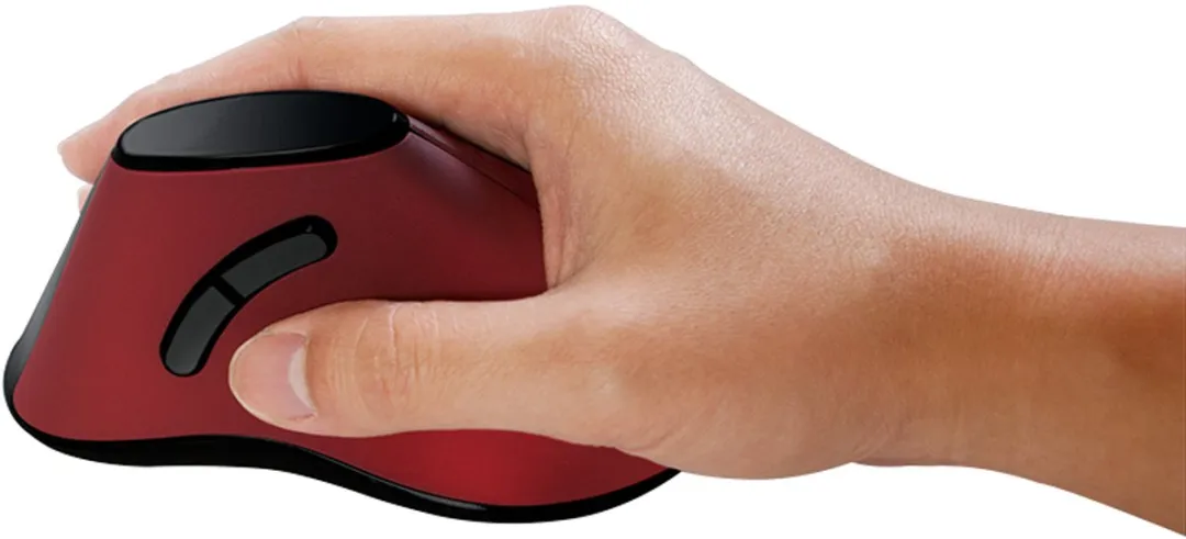 Logilink ID0159 Radiografische Ergonomische Muis - 5 Knoppen 1200 dpi - Zwart/Rood - afbeelding 6 van 6