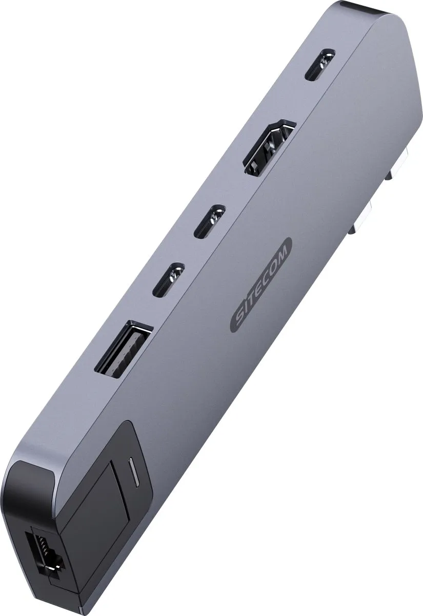 Sitecom AC-2003 Multiport Hub - 100W 10Gbps - Grijs